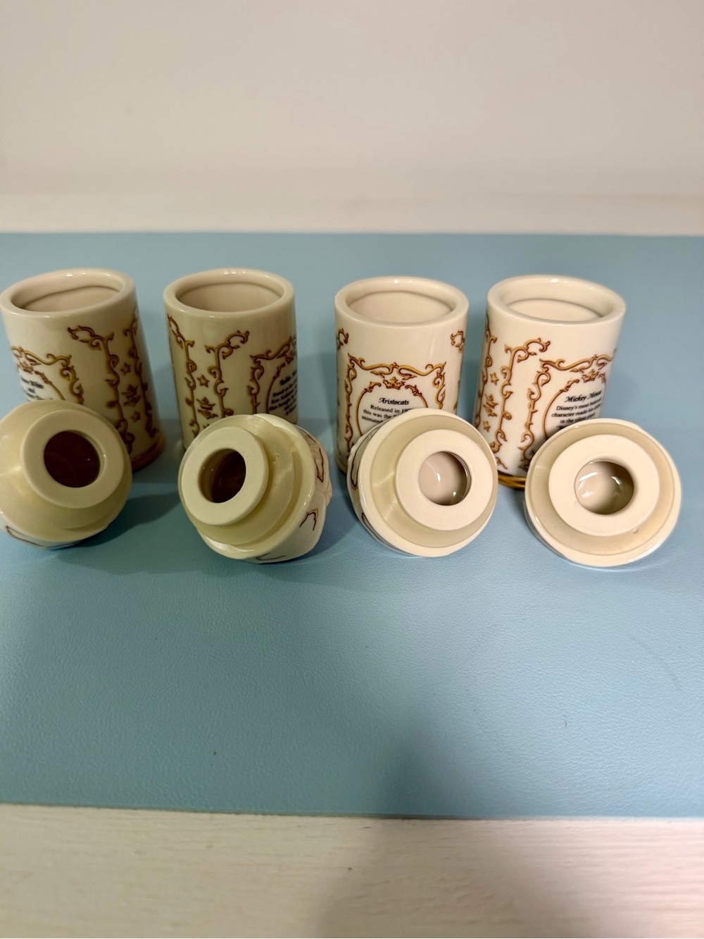 Disney Lenox Fine Porcelain Spice Jar Collection Set of 4 New - No Boxes - Picture 8 of 8